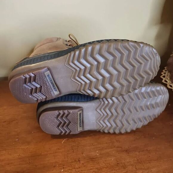 Sorel Cheyenne waterproof leather duck boots men's size 8 - Picture 7 of 8